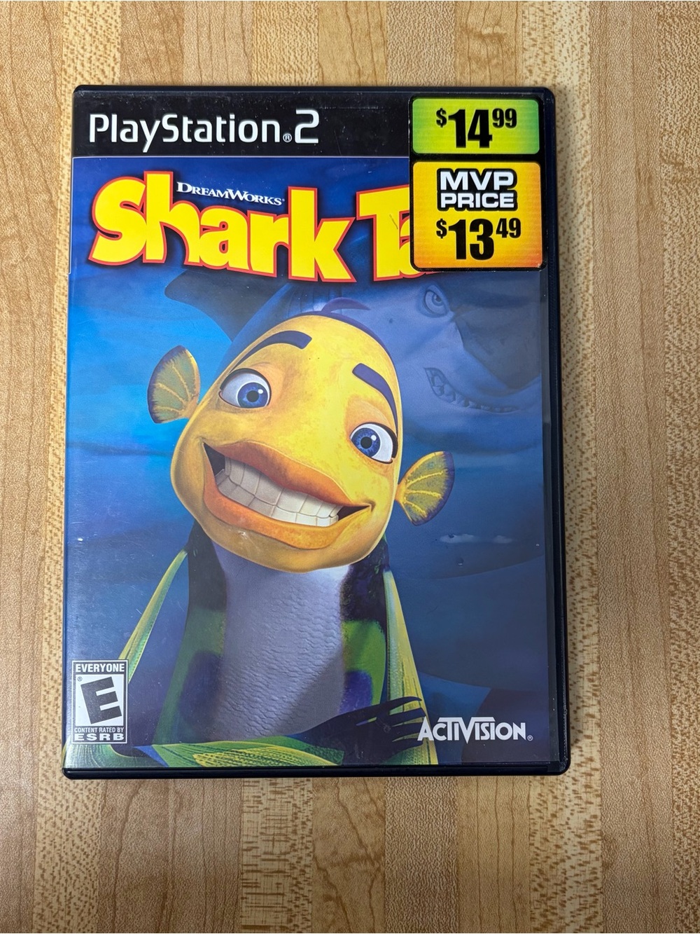 DreamWorks Shark Tale PlayStation 2 - Yellow & Blue Cover